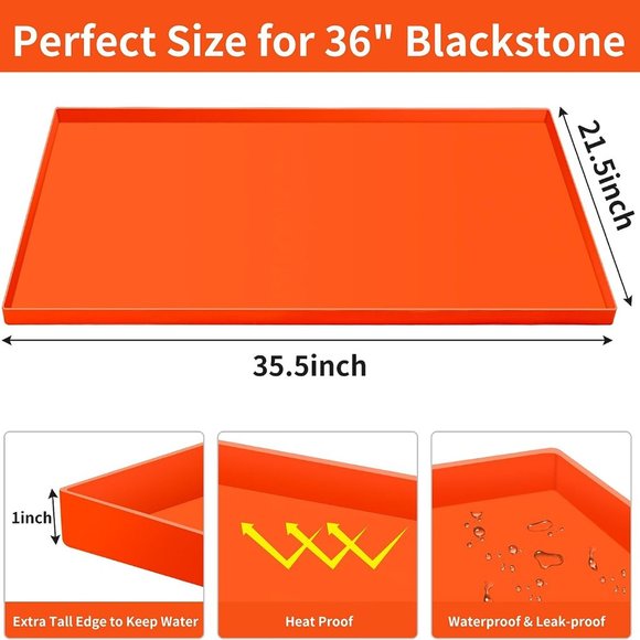 36 Inch Heavy Duty Food Grade Silicone Griddle Buddy Mat - Picture 8 of 11